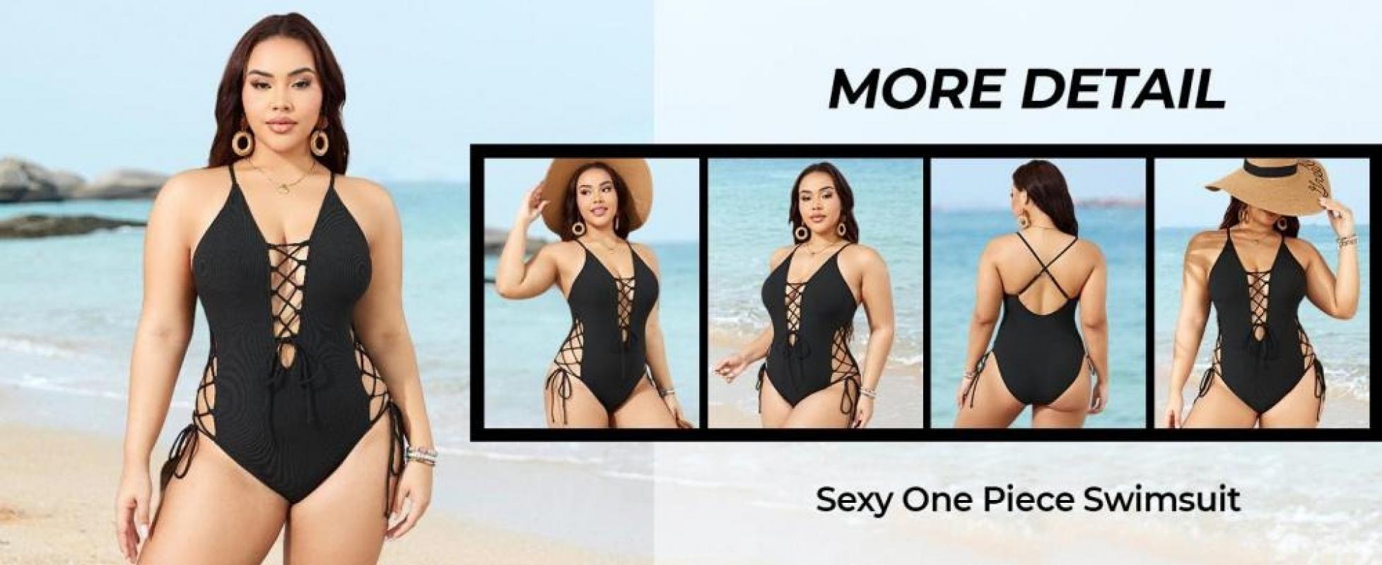 2026 Sexy Backless One-Piece Swimsuit for Women, Crisscross Tie Back Monokini, High Cut Bathing Suit, Multi-Color Swimwear