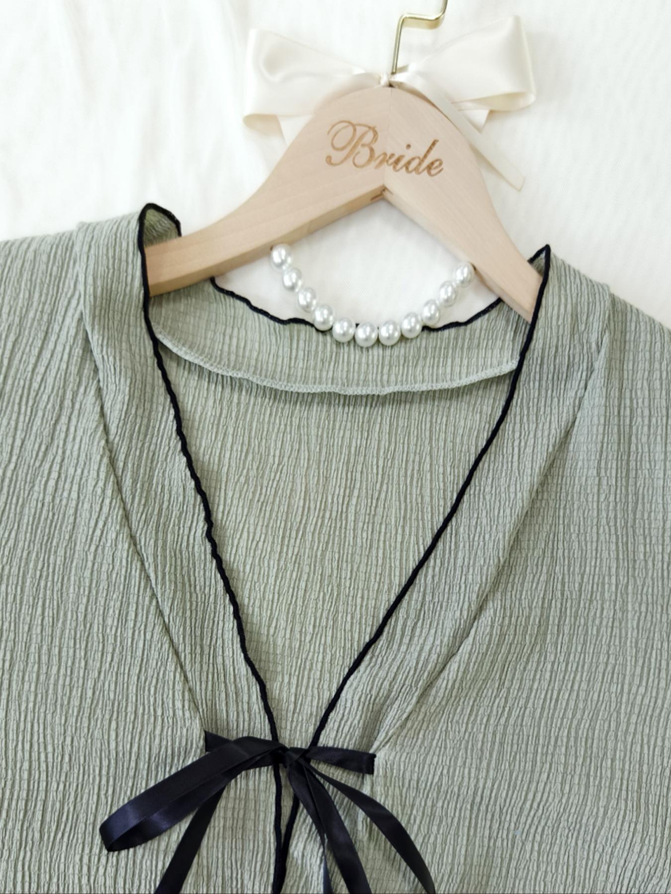 Women's Solid Loungewear Set, Casual Comfy Long Sleeve Top & Pants PJ Set, Ladies Sleepwear Pajama Set for All Seasons