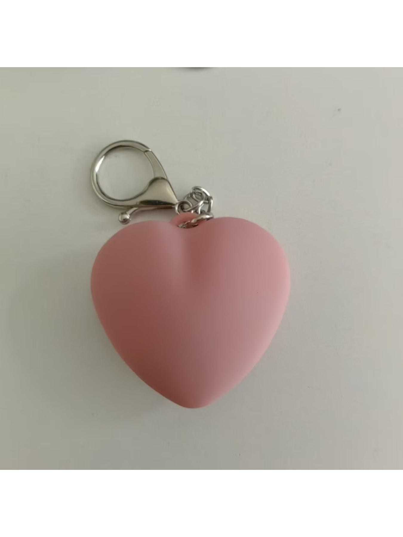 Backpack Keychain Lighting Heart Touch Lamp Rechargeable Type-C Backpack Flashing Light Car Key Pendant