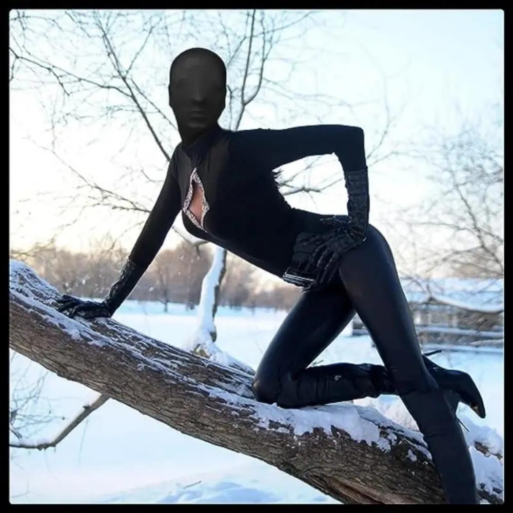 Men's Full Face Mask, Festival Faceless Hood Mask, Cosplay Decorative Mask for Masquerade Cosplay Party, Halloween