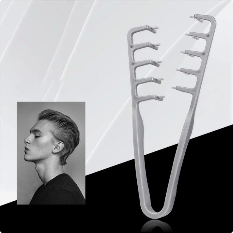 New Fluffy Texture Styling Comb, Hair Parting Cover, Bangs Styling Brush, Unisex Hair Styling Tool, Fresh Design, 1 Piece