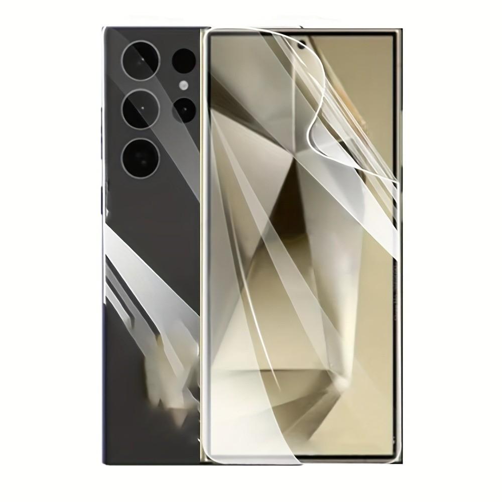 Full Coverage Water Gel Screen Protector for S20 S21 S22 S23 S24 Ultra Plus A54 A53 A52 A51, 4 Pack Flexible and Durable