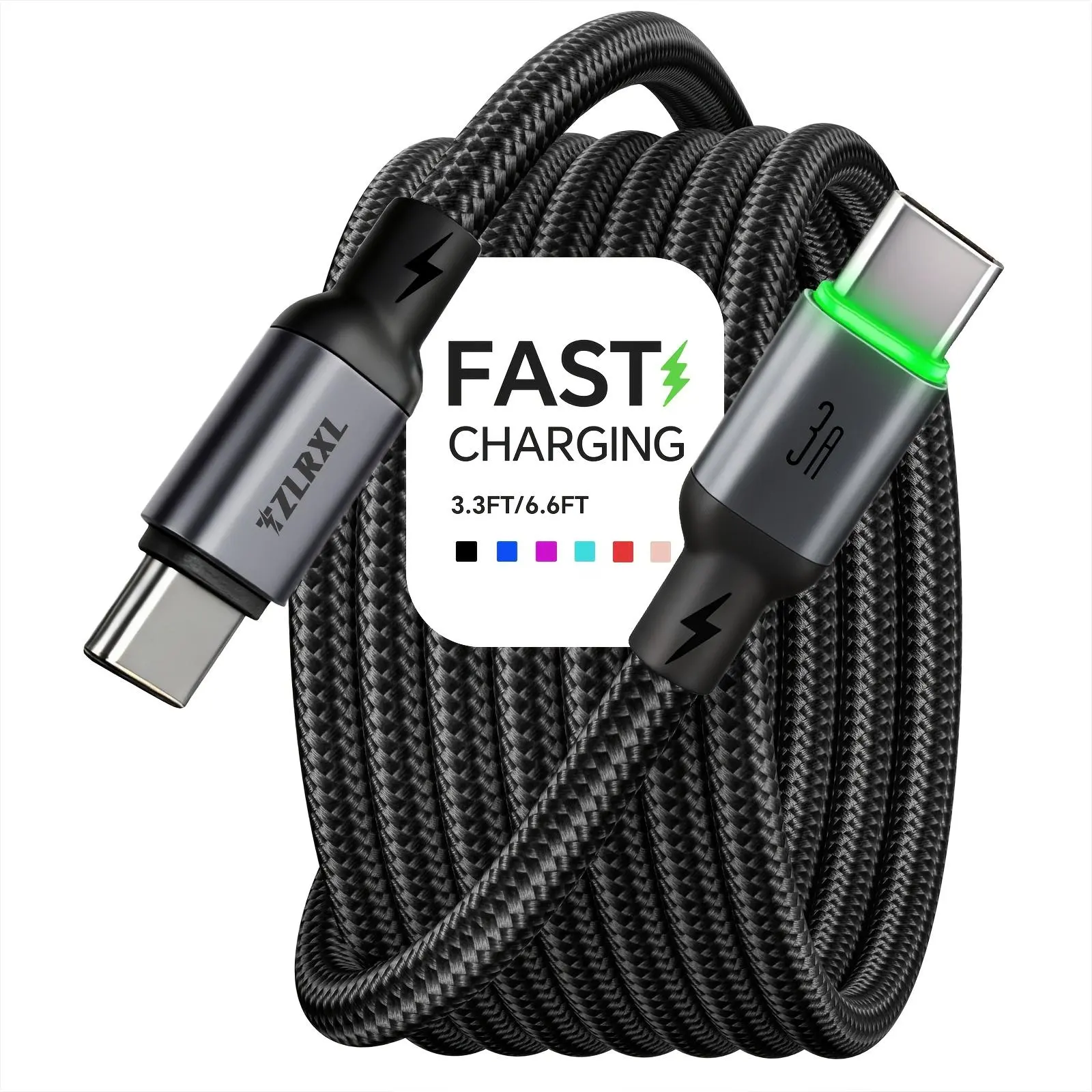 Type-C 100W Nylon Braided Super-Fast Charging Data Cable