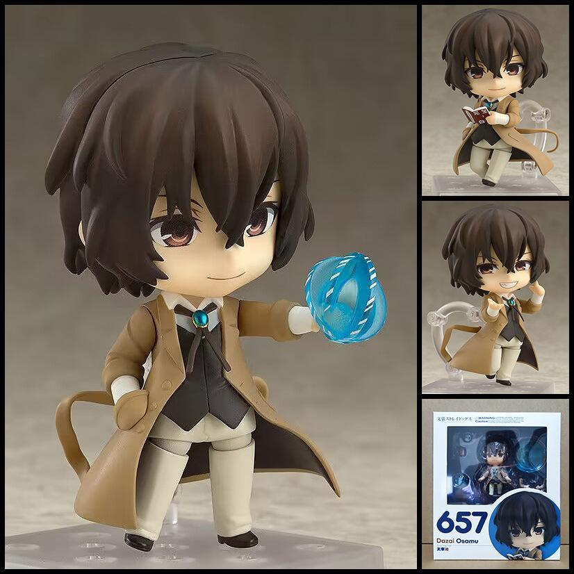 Bungo Stray Dogs Anime 893# Nakajima Atsushi Dazai Osamu Edogawa Rampo Figures Toy Cartoon Model Movable Doll Ornament Xmas Gift