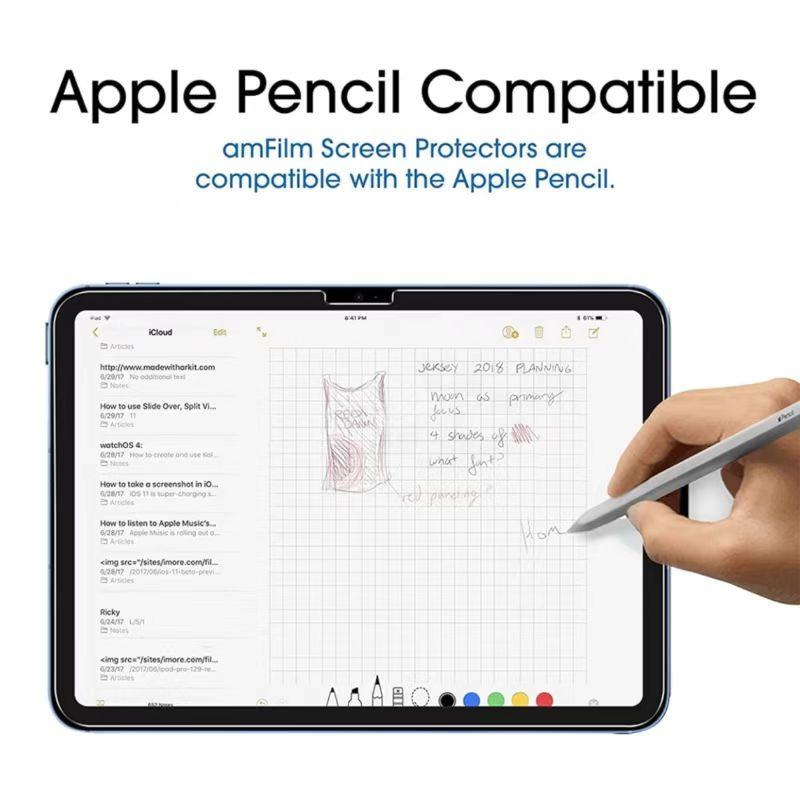 2pc iPad Steel Film, High Definition, Anti-Scratch, Full Screen Coverage, Strong Fingerprint Resistance, Compatible with iPad Air4, 5, 6, 10th Gen, 11, 12, Screen Protector