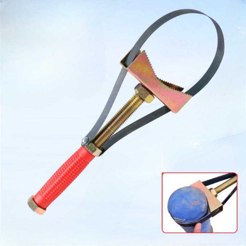Multifunctional Adjustable Filter Core Wrench, Steel Belt Type, Oil Filter Removal Tool, Metal Working Parts, Machine Chain Disassembly Tool