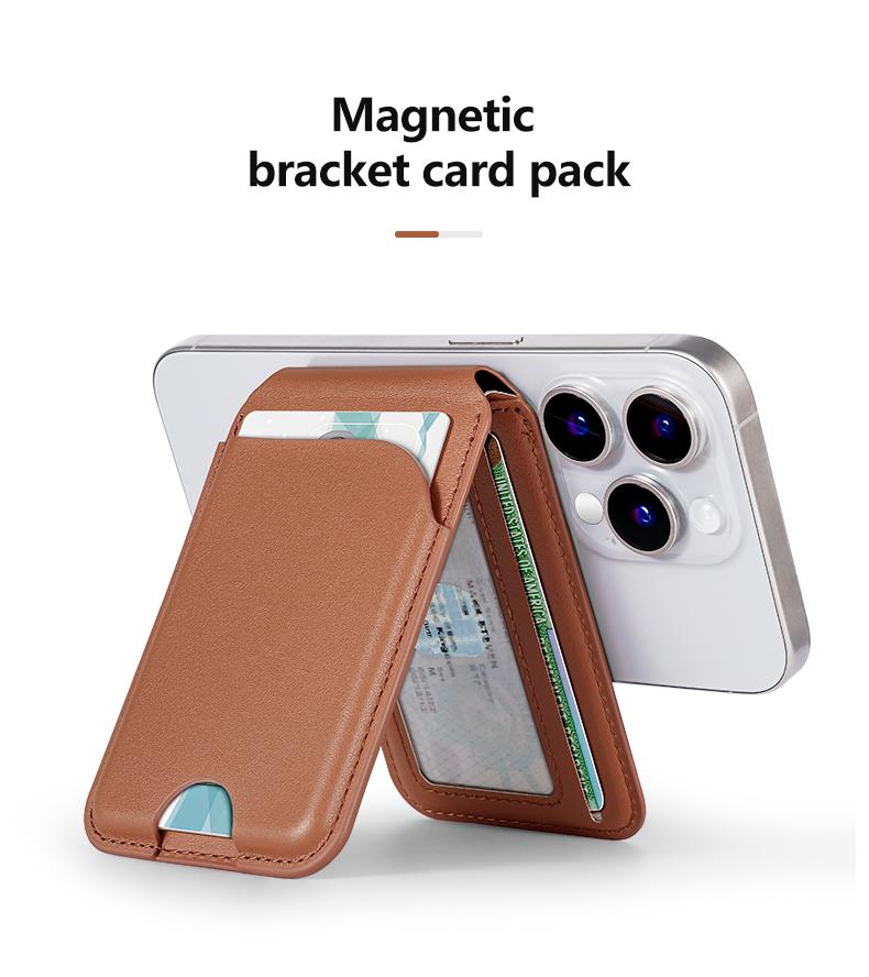 Leather Foldable Magnetic Wallet Phone Stand,for iPhone Wallet with Adjustable Stand,for iPhone 16/15/14/13 Series