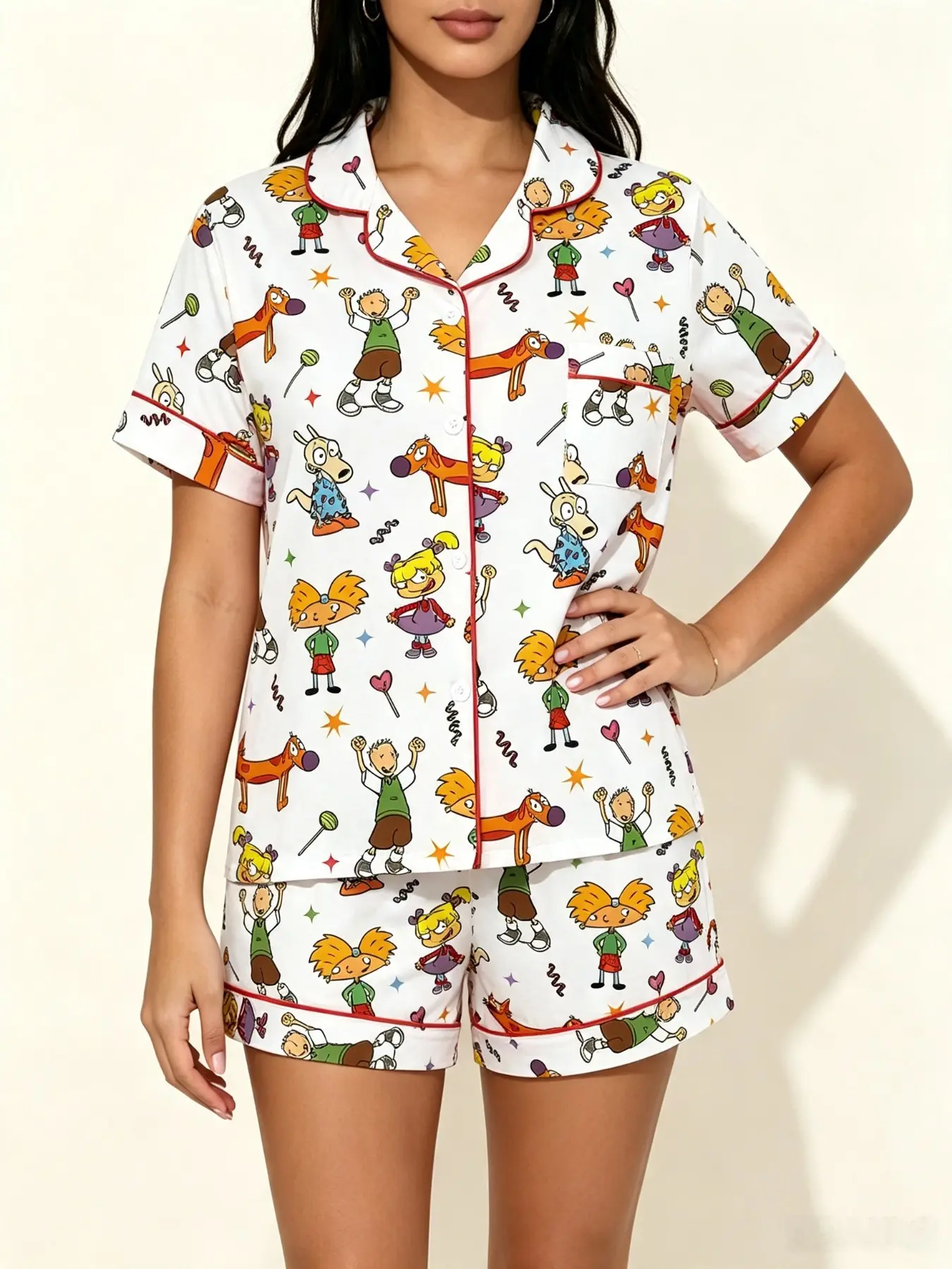 Multi-color pajama set