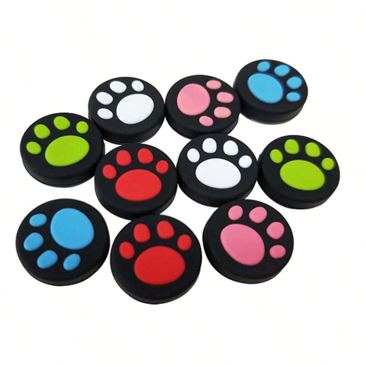 Switch Oled Cat Paw Game Controller Joystick Cap Set, Switch Game Controller Button Caps, 10 Pieces Pack, Durable Replacement Parts