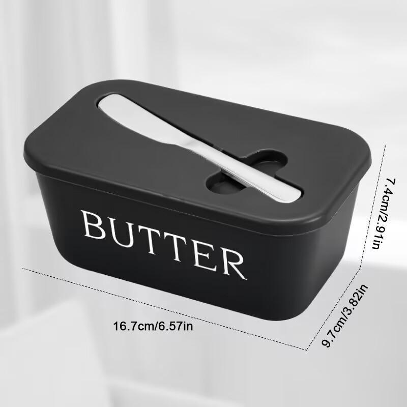 Rectangular butter container, airtight butter box, butter cutting and refrigeration box, cheese storage box