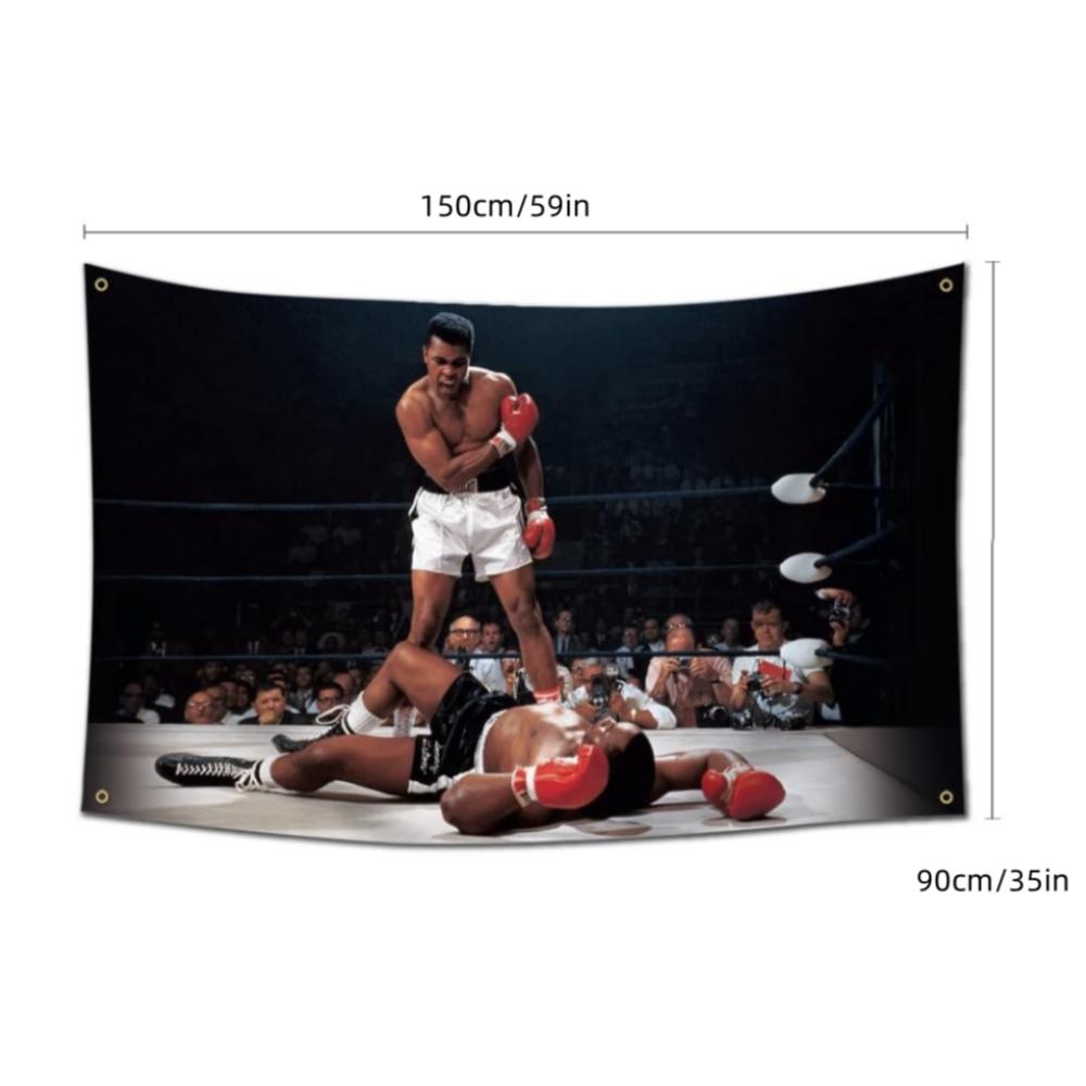 Boxing Pattern Wall Hanging Backdrop, Wall Hanging Tapestry, Motivational Wall Art, Wall Decor for Home Gym, Party Supplies, Room Decor, Home Decor, Festival Gifts