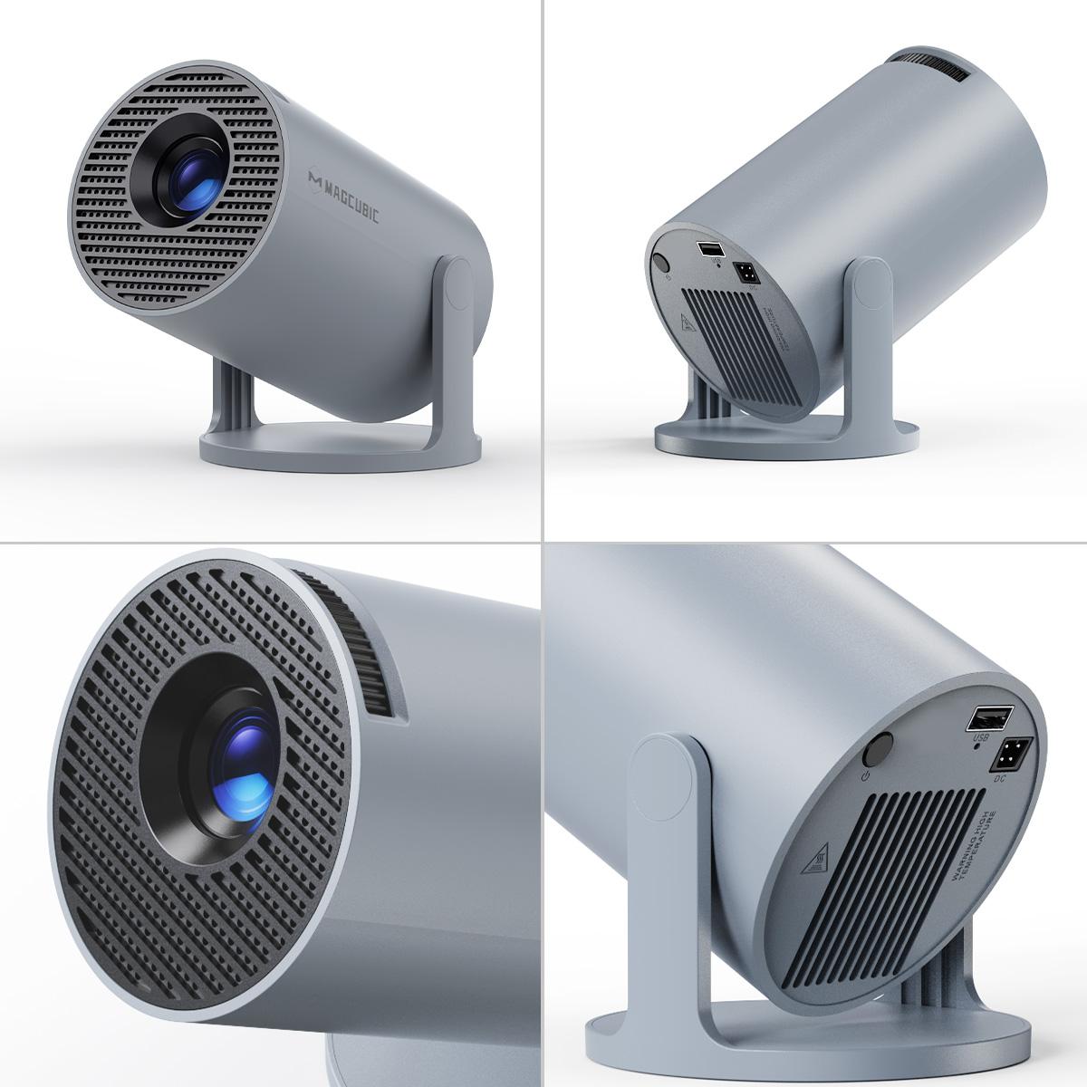 Magcubic Projector Android 14 Hy300pro, Dual Wifi6, 290 Ansi Brightness, 1280x720p Resolution, Home & Outdoor Use, Table Mount