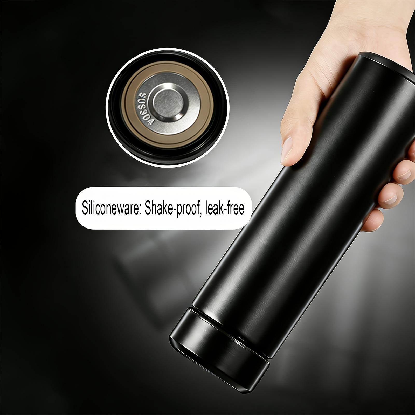 LED Temperature Display Insulated Water Bottle, 24H Heat & Cold Retention SUS 304 Stainless Steel Vacuum Flask with Tea Infuser, Leak-Proof Smart Insulated Bottle for Office, Home, Travel & Outdoor – 5 Colors Available