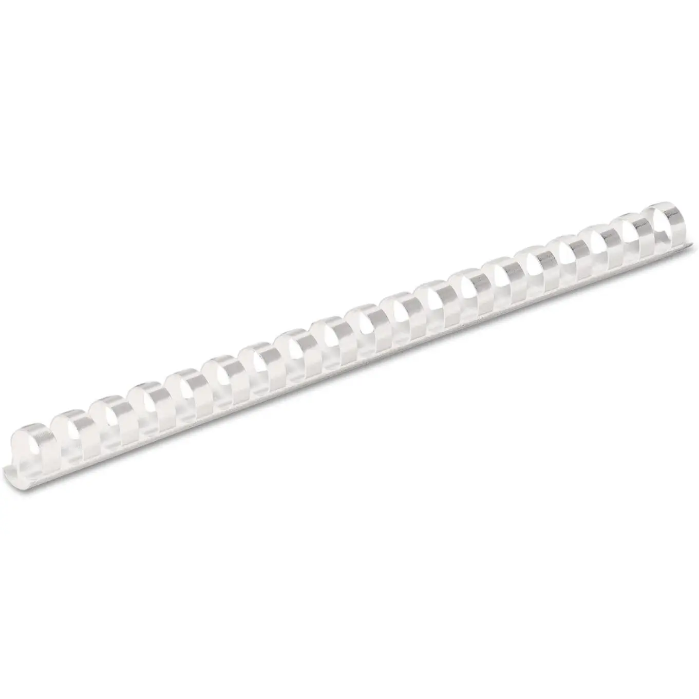 Plastic Binding Combs, 90 Sheet Capacity, 1/2 Inch, White, 100 per Pack