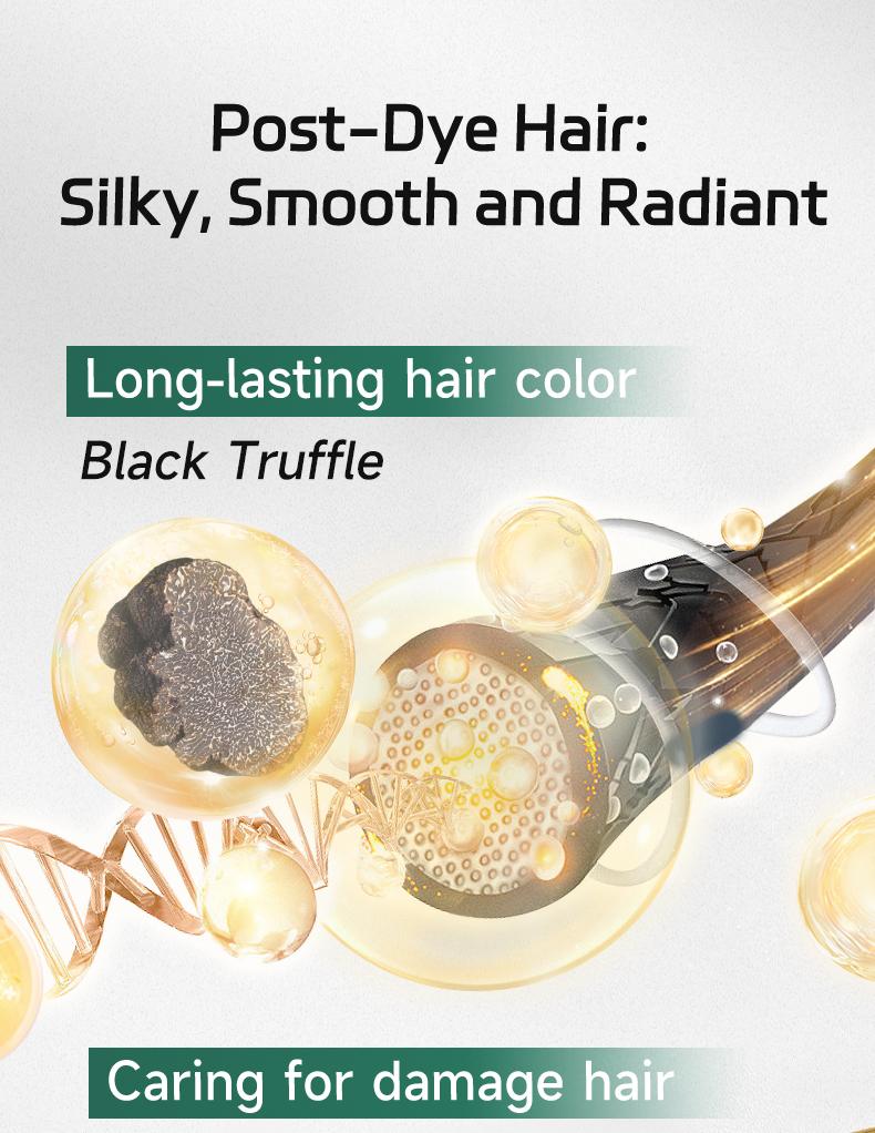 PYEONAN Unisex hair dye Cream, Herbal Extracts for Gray Hair, Touch-up & Full Coverage, No Blending Required, 2-in-1 for Gray Coverage and Hair Care, Transform Grays to Black or Dark Brown Naturally Hair color 2.8 Oz./80g Springtok Haircare  Woody Scent