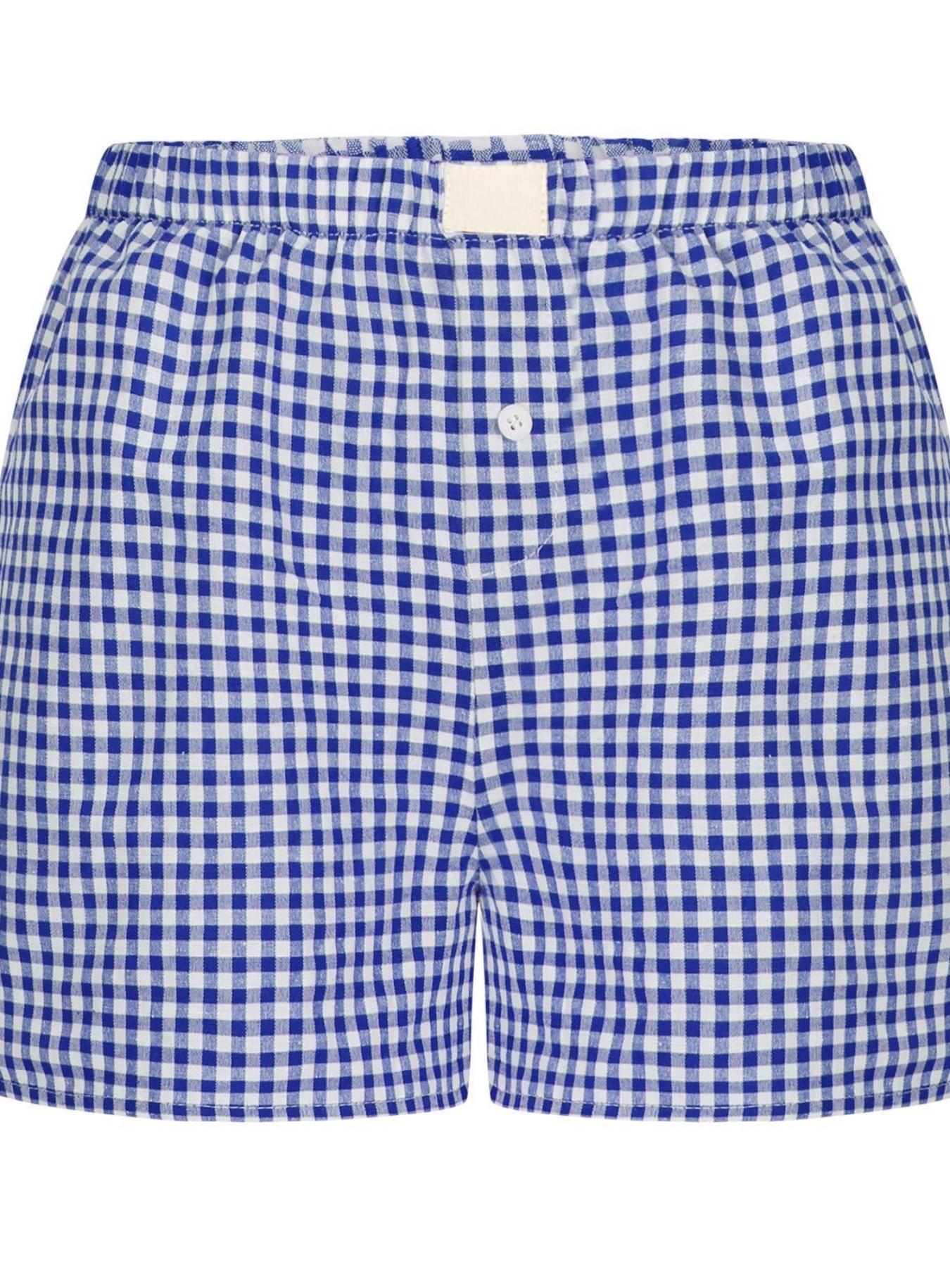 Pajama Bottoms Shorts For Women Elastic Boxer Shorts Streetwear Casual Summer Cotton Pajama Low Rise Pj Sleep Shorts Shorts Plaid Shorts Beach Sleepwear Bottoms