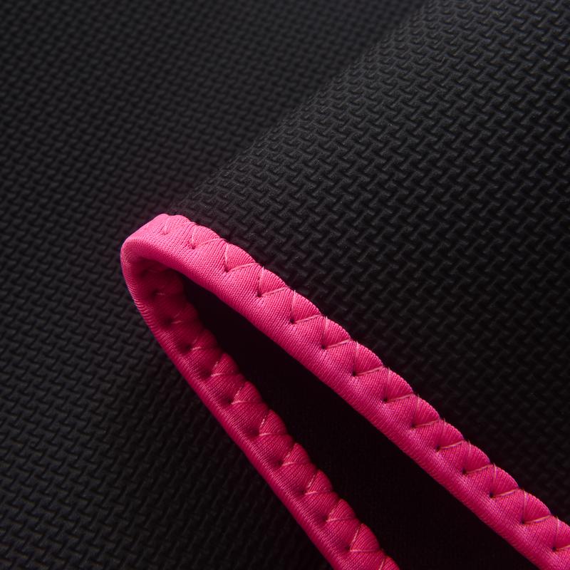 Trainer for Women and Men - Sweat Band Waist Trainer Belt for High Intensity Training and Gym Workouts, 5 Adjustable Sizes - Black/Pink