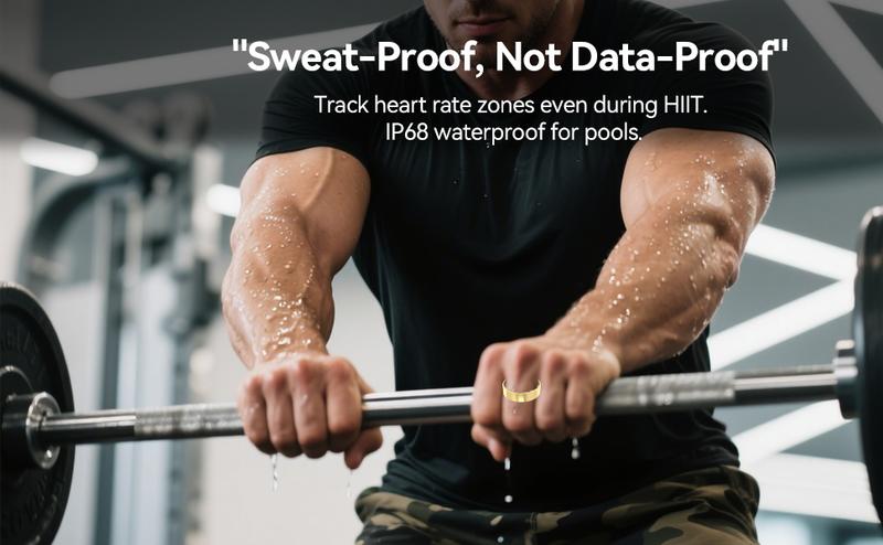 Smart Ring Health Monitoring Wearable Fitness Trackers Calories Burned Sleep Quality IP68 Waterproof for Outdoors and Gym for Women Men Couple Gift - Android Watch