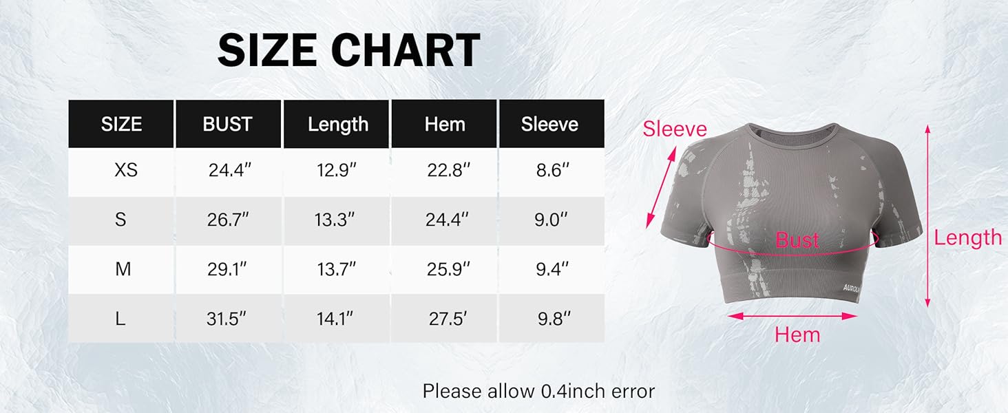 AUROLA Serpent Snake Seamless Workout T-Shirts for Women,Short Sleeve Crop Top Gym Yoga Athletic Shirts Tee