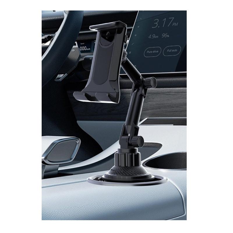 Car Cup Holder Tablet & Smartphone Mount, Adjustable Holder Universal Car Mount Dashboard for 4-13" Tablets & iPad Mini/Air/Pro, Phone Accessories for Truck, Car Phone Holders, Cellphone Car Holder, Multifunctional Car Accessories, Vehicle Mount