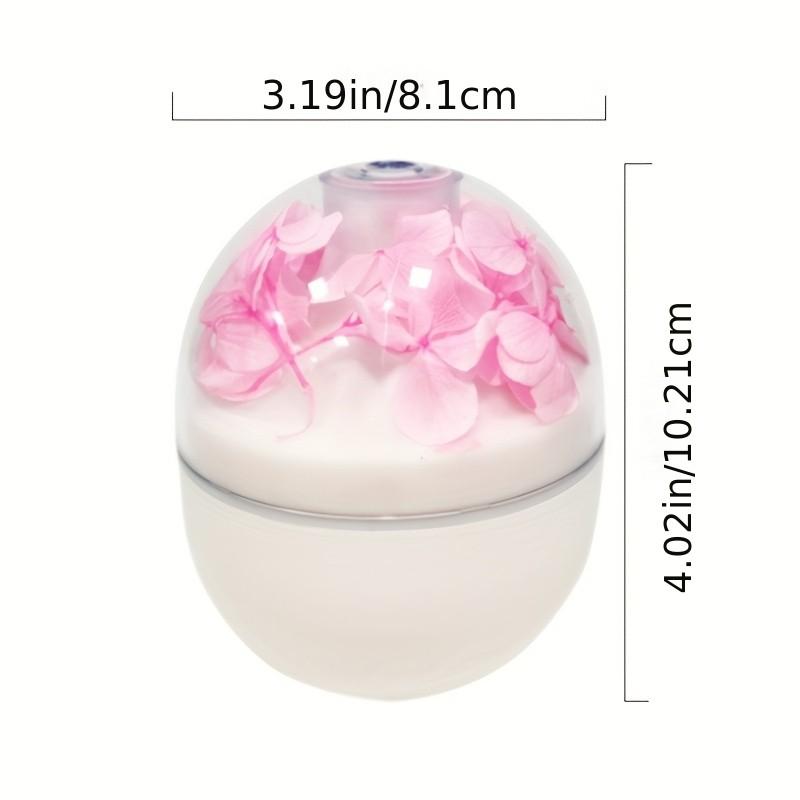 New 1pc Small Flower Ball Humidifier, Silent Operation, Warm Night Light, Suitable for Living Room, Bedroom, Office, Car, Also for Aromatherapy