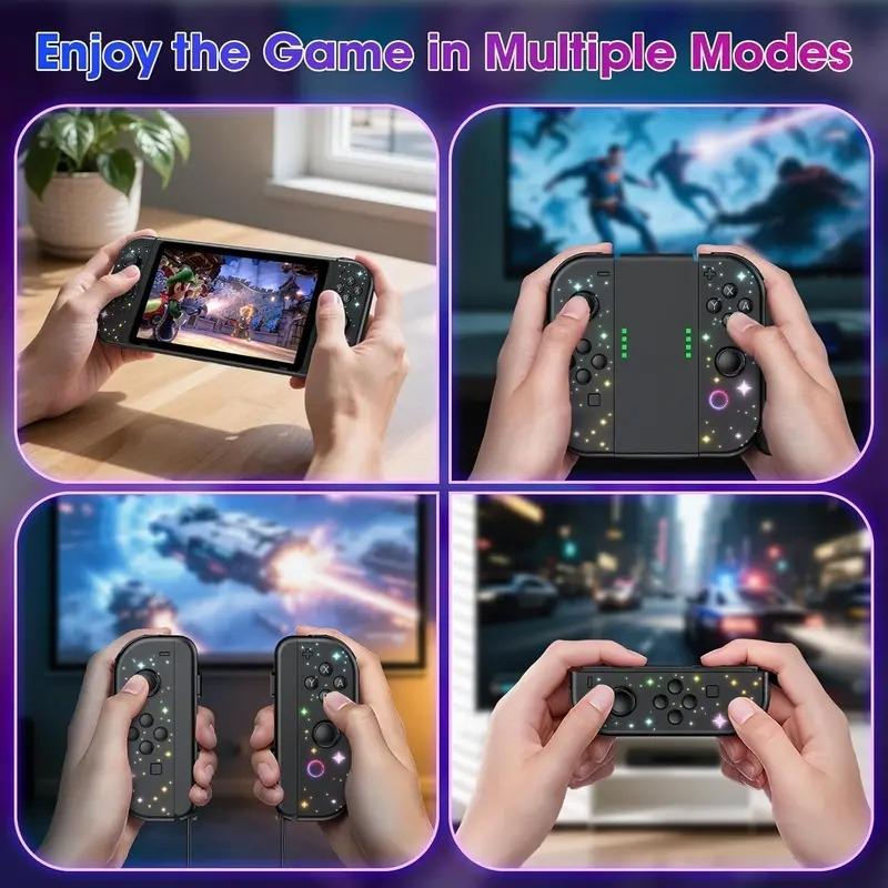 Game Controller (Left/Right) for Switch and Switch 2 Bluetooth Connectivity - Wireless Game Controller with Dual Vibration, Motion Control, Screenshot, and Wake-up Functions. A must-have for staying home, and a great gift for your boyfriend.