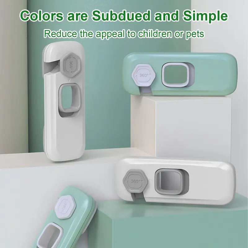Child Proof Refrigerator Lock 2 Pack ABS Gray Kitchenware - TikTok Shop