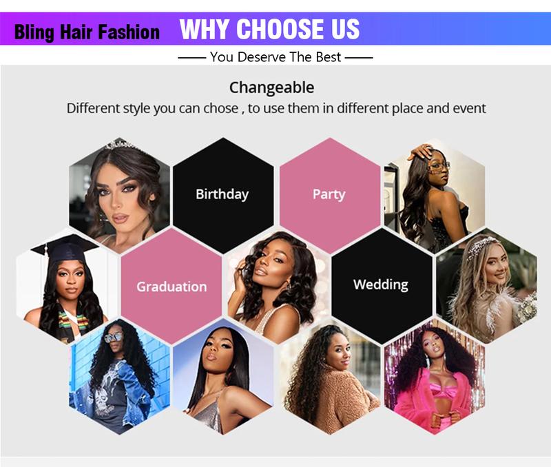 Bling Hair Reddish Brown Wig Body Wave 13x6 HD Lace Frontal Wigs 100% Human Hair HD Lace Front Human Hair Wigs For Women