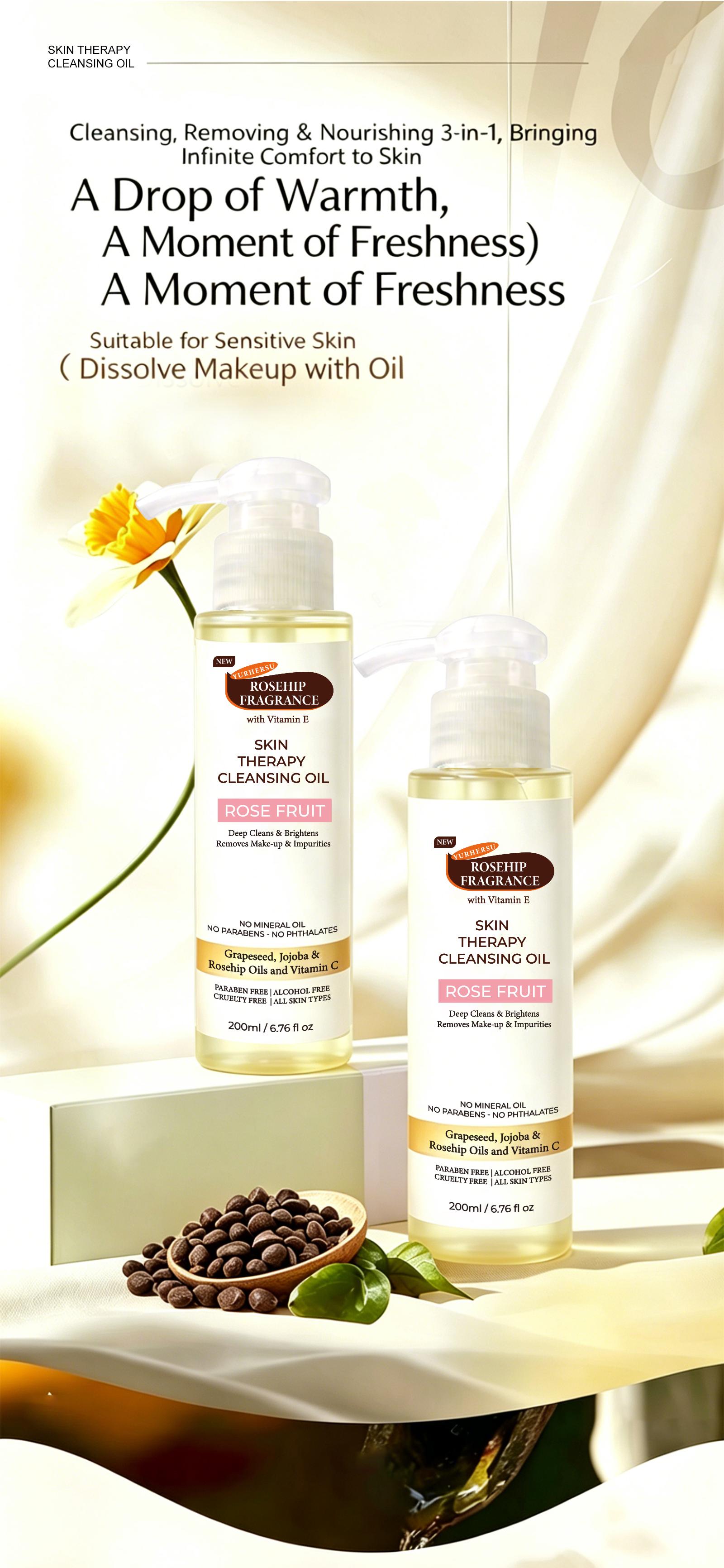Multi-Purpose Pure Castor Oil Natural Nourishing Hydrating Oil, Support Fuller Looking Hair Eyelashes & Eyebrows, Deep Moisturize Dry Skin Strengthen Nails Cuticles, All In One Daily Skincare Hair Care For Men Women