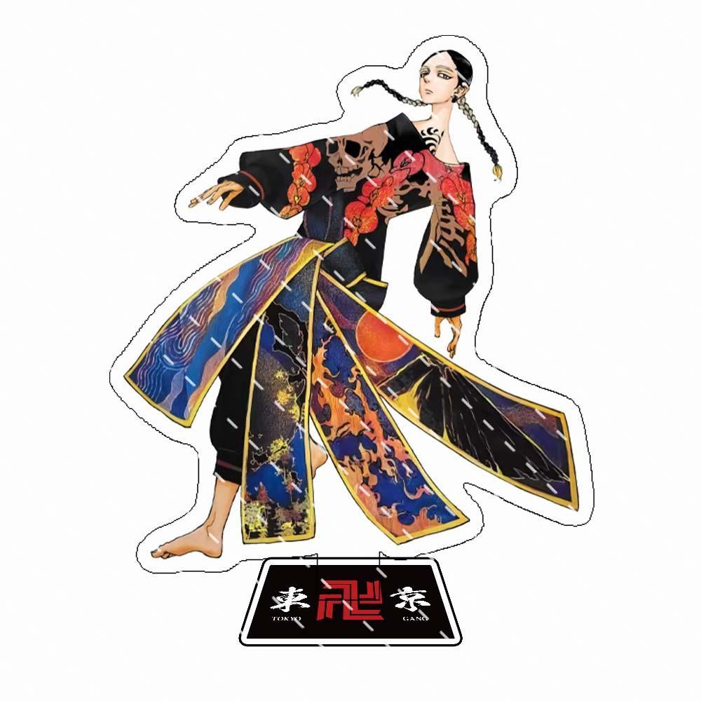 Anime Tokyo-revenge Acrylic Bracket Model Character Manjiro Sano Draken Model Desktop Decoration Standing Fan Collection Gift