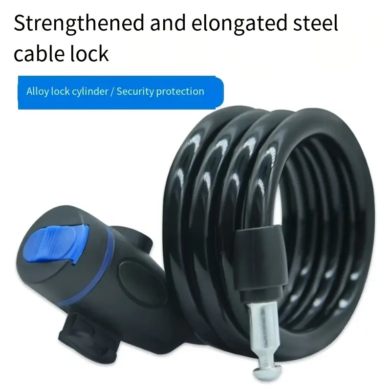 Bicycle Anti-Cut Theft-Proof Dead Fly Mountain Bike Chain Lock, Steel Cable Chain Disc Brake Lock, Universal Bike Lock, Bicycle Accessories