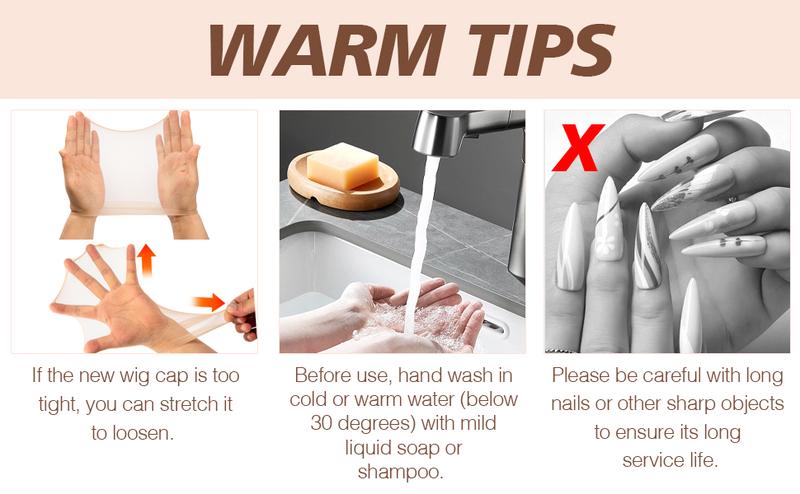 4PCS HD Wig Cap for Lace Front Wigs - Stretchy Nylon Stocking Wig Caps for Women, Perfect for Wig Installations