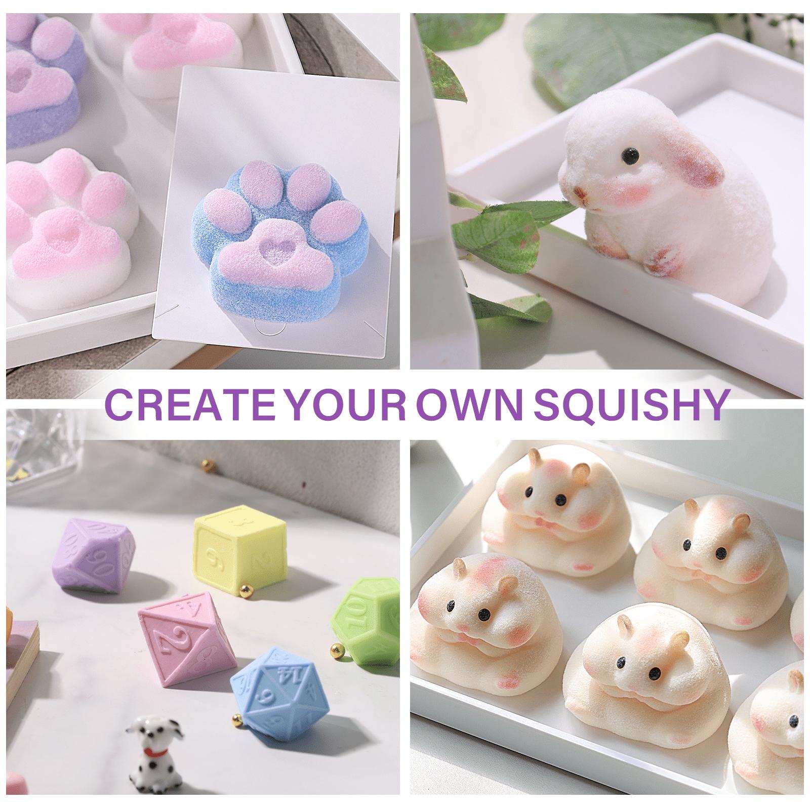 Flex Rubber for Making Taba Squishy-Super Soft 60oz Silicon Mix for Squishy Maker, DIY, Custom Cat Paws & Stress Relief Gifts- LET'S RESIN