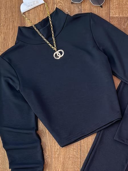 Women's Fashion Two-Piece Set, Long Sleeve Top & Pants Suit, Casual for Spring & Fall, Comfortable Clothing for Daily Wear