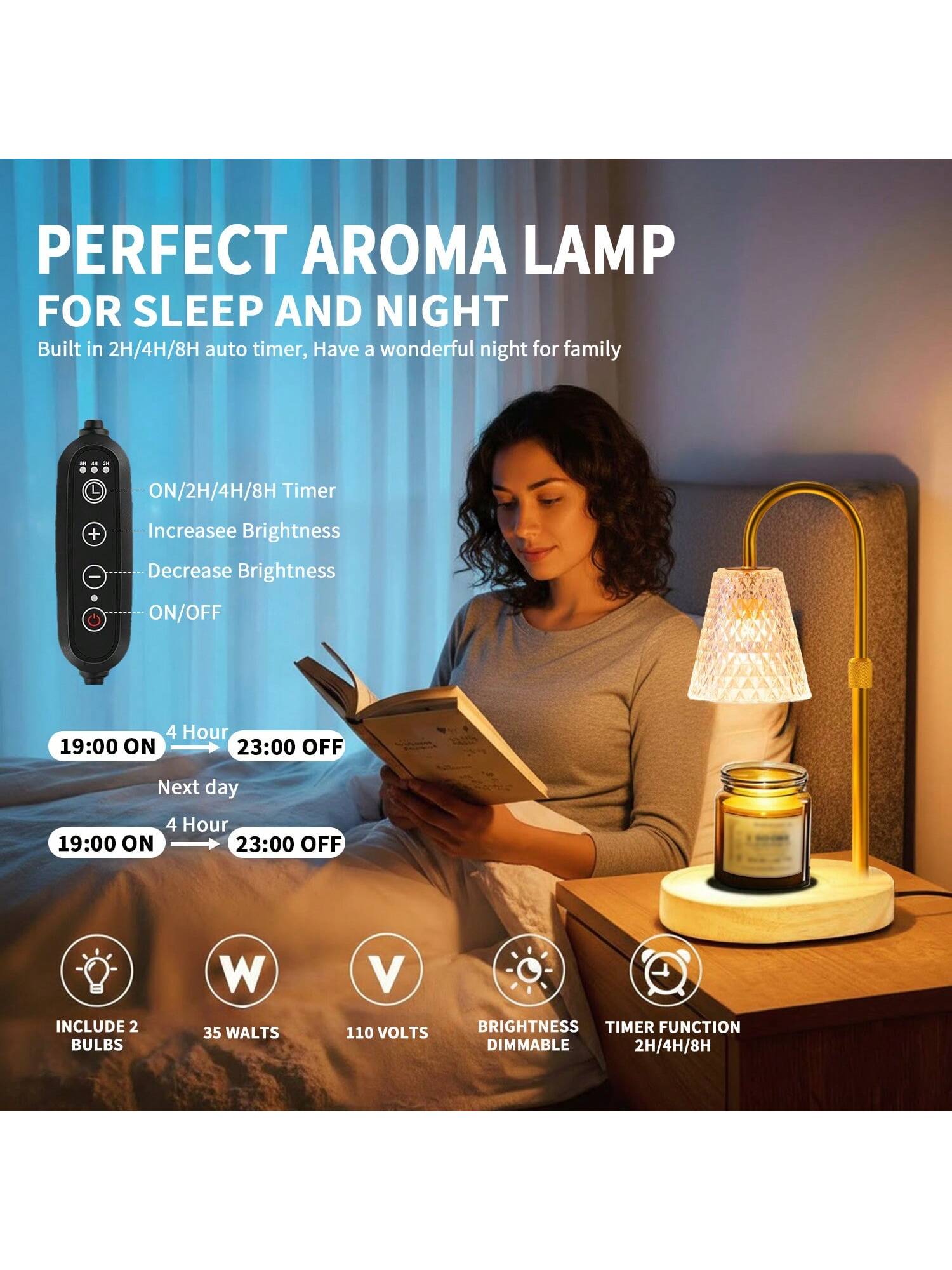 Stop searching! Found the Mother's Day gift. If your mom loves candles, she NEEDS this crystal candle warmer Home Decor, Bedroom, Living Room Table. No flame, no smoke, just relaxation and making her favorite candles last 2x longer