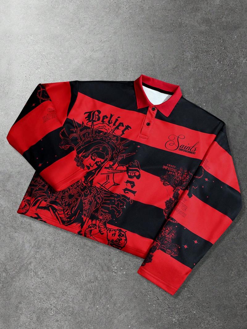 Unisex Cardigan Sweater, Letter Print Design, Casual Fitted Top, Simple and Elegant, Fall & Winter Fashion