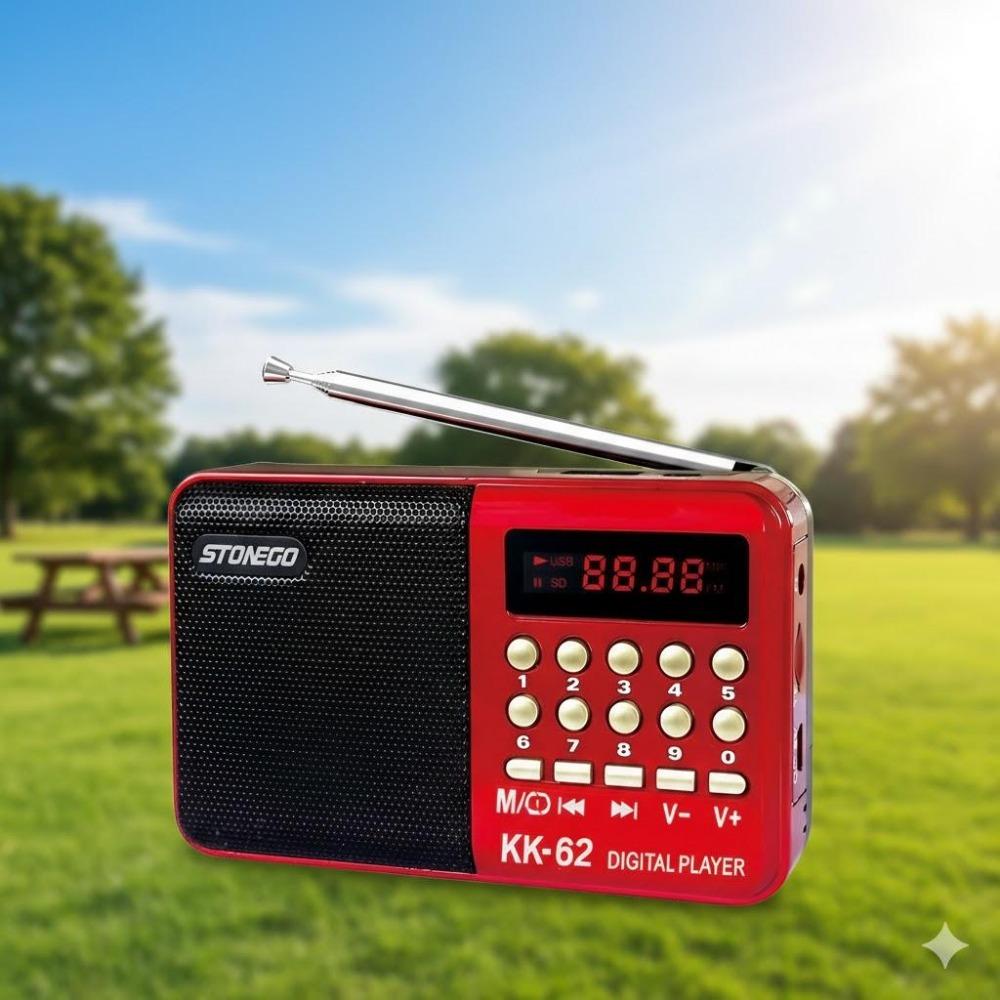 Portable Mini Digital FM Radio, MP3 Player with USB Charging, TF Card Support. Hi-Fi Stereo Audio, Waterproof Shower Design for Bathroom. Compact Outdoor Speaker for Travel, Camping, Home Use. Popular Holiday Gift, Multifunction Device.