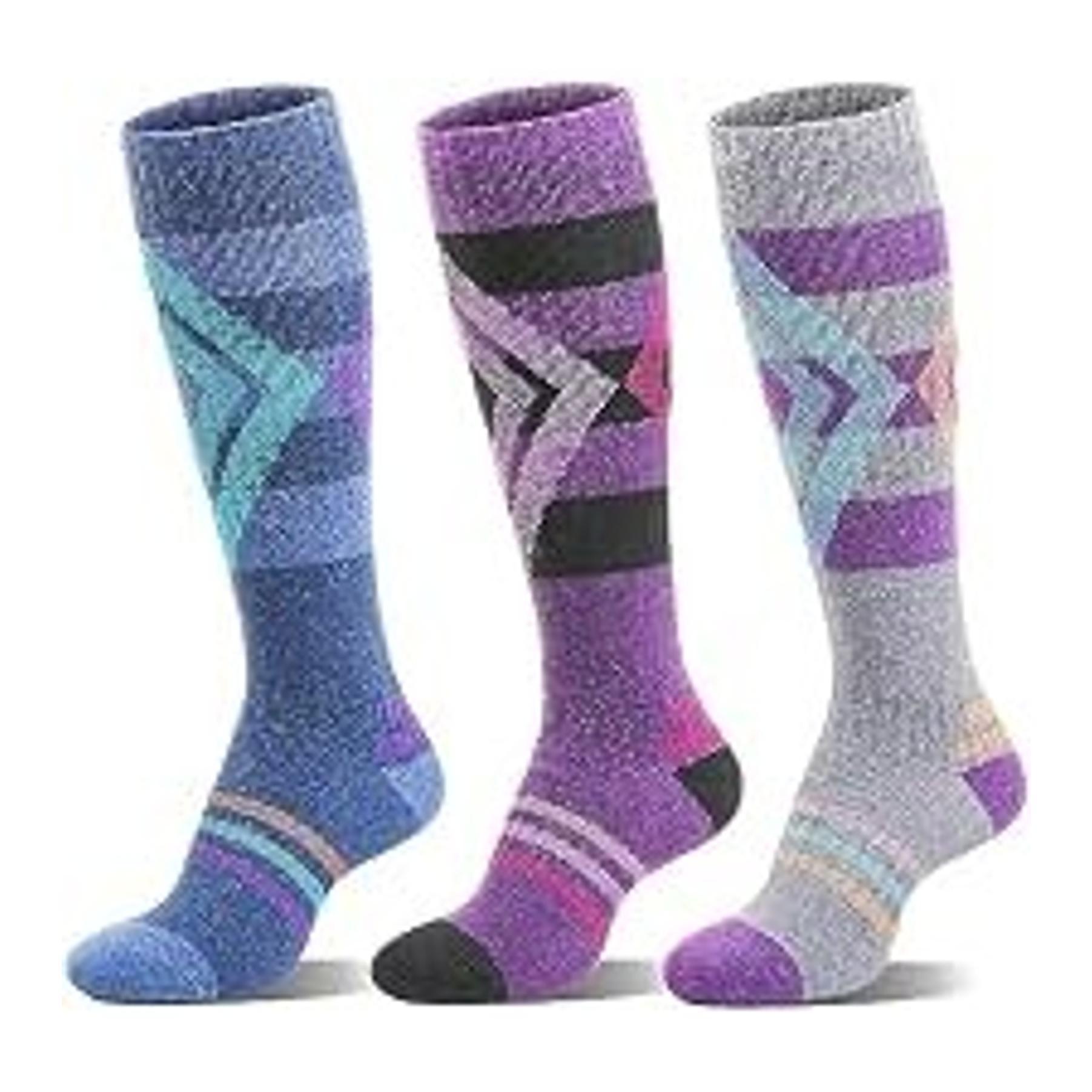 6 Pairs Merino Wool Ankle Hiking Running Socks Compression Support Thick Athletic Low Cut Socks for Women Men