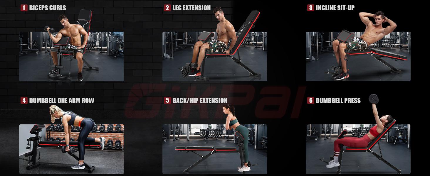 Bearbro 770 LB Adjustable Weight Bench Foldable Workout Bench Press for Full Body Strength Training, Incline Decline Bench with Fast Folding Bearbro 770 LB Adjustable Weight Bench Foldable Workout Bench Press for Full Body Strength Training, Incline Decline Bench with Fast Folding