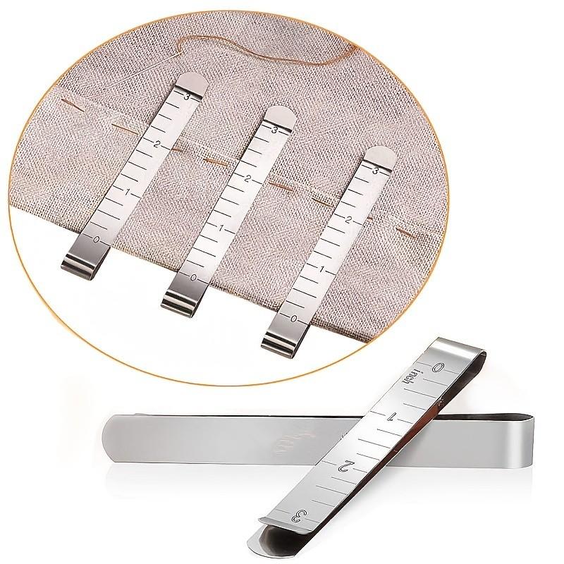 10-Piece Metal Sewing Binding Clips, Metal Presser Tool, Fabric Measuring Tape, DIY Tailor Tools, Sewing and Quilting Accessories, Fabric Cloth Measuring Tape for Tailoring