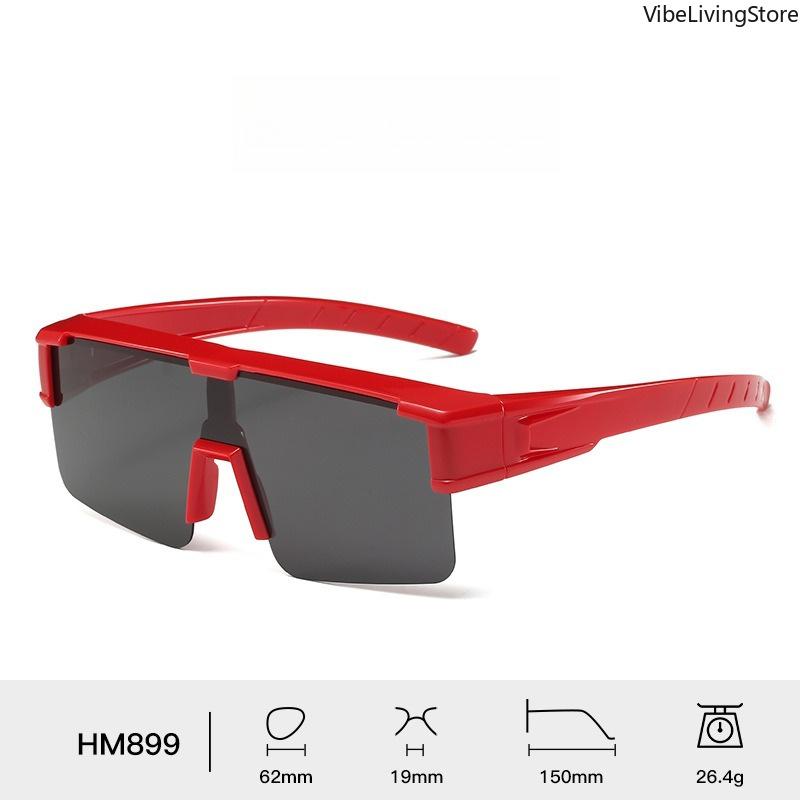 Fit-Over Clip-On Sunglasses, 2-in-1 Combo UV400 Protection Windproof Anti-Glare Sports Glasses