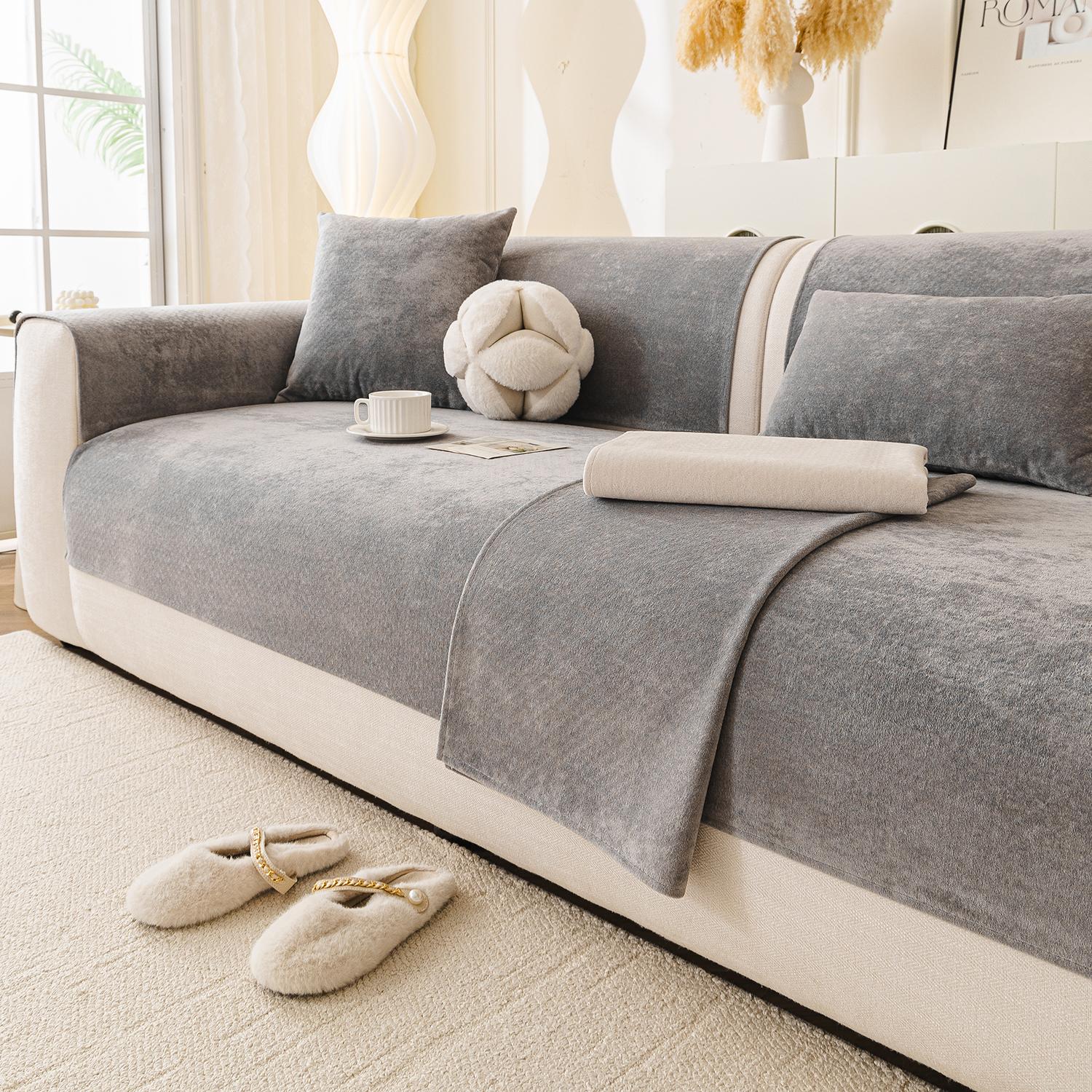 1pc Waterproof Sofa Pad, Soft Cloud-Like Fabric, Machine & Hand Washable, Reusable, All-Season, Fits Single to Five-Seater Sofas