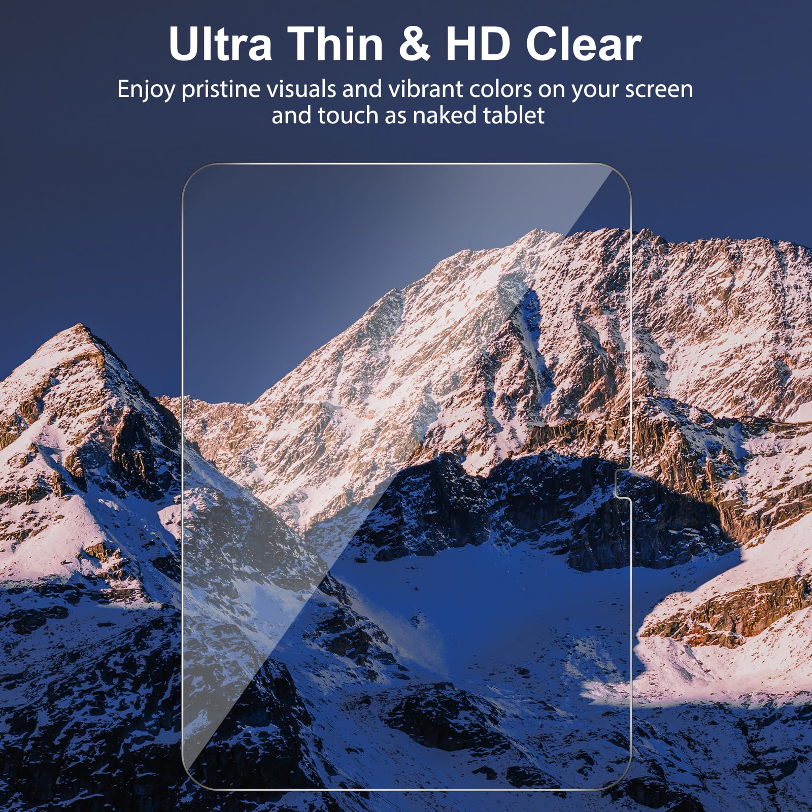 JESS Screen Protector for iPad A16 2025 11th (11 Inch) /10th Generation 2022 (10.9 Inch), 2 Pack Tempered Glass for iPad 11/10 Gen, Case Friendly, Anti-Scratch, Touch Sensitive, Tablet Protector