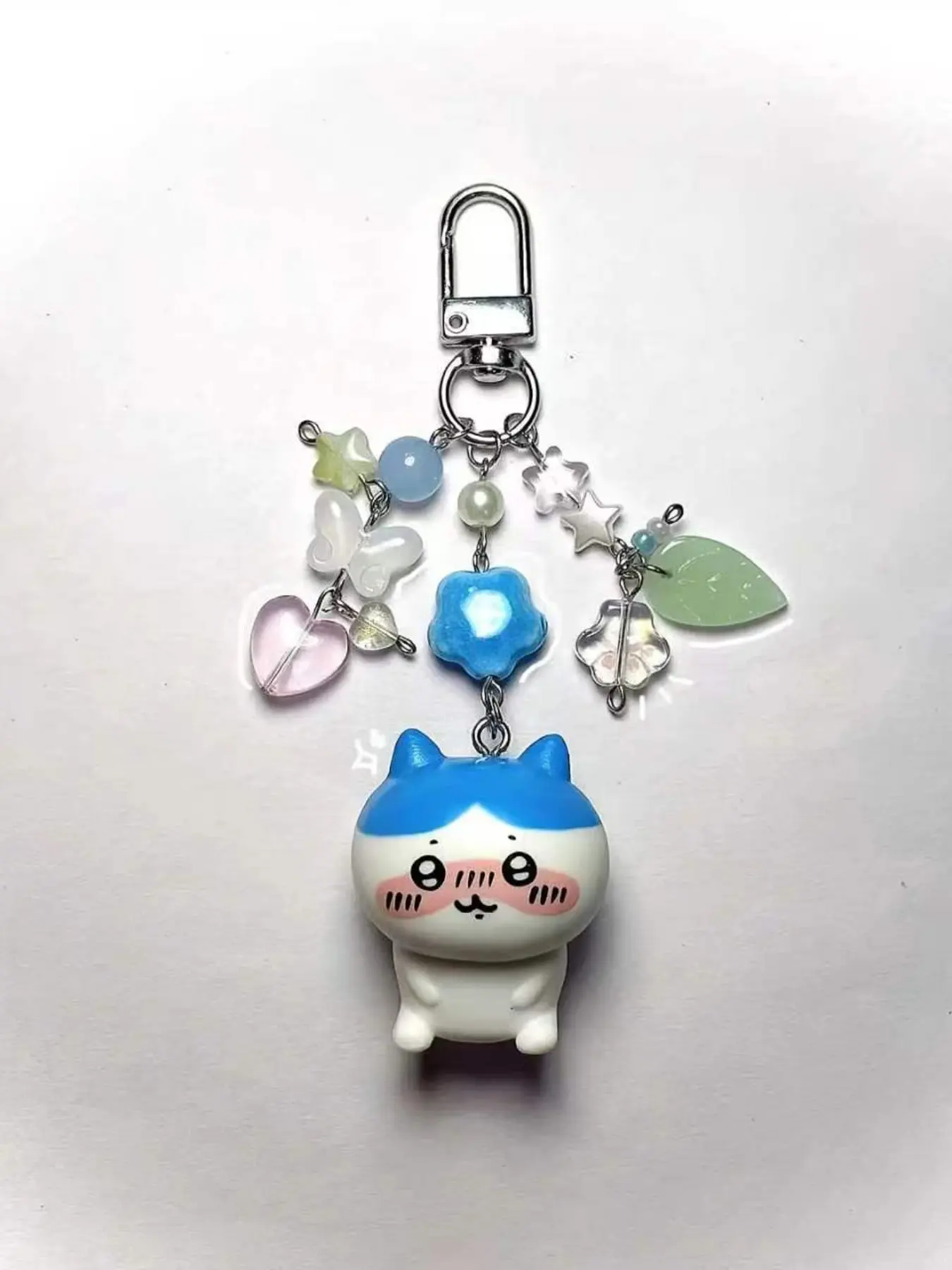 Handmade Cute Doll Keychains in, Blue, Perfect Y2K Gift, Unique Handcrafted Accessories for Anyone