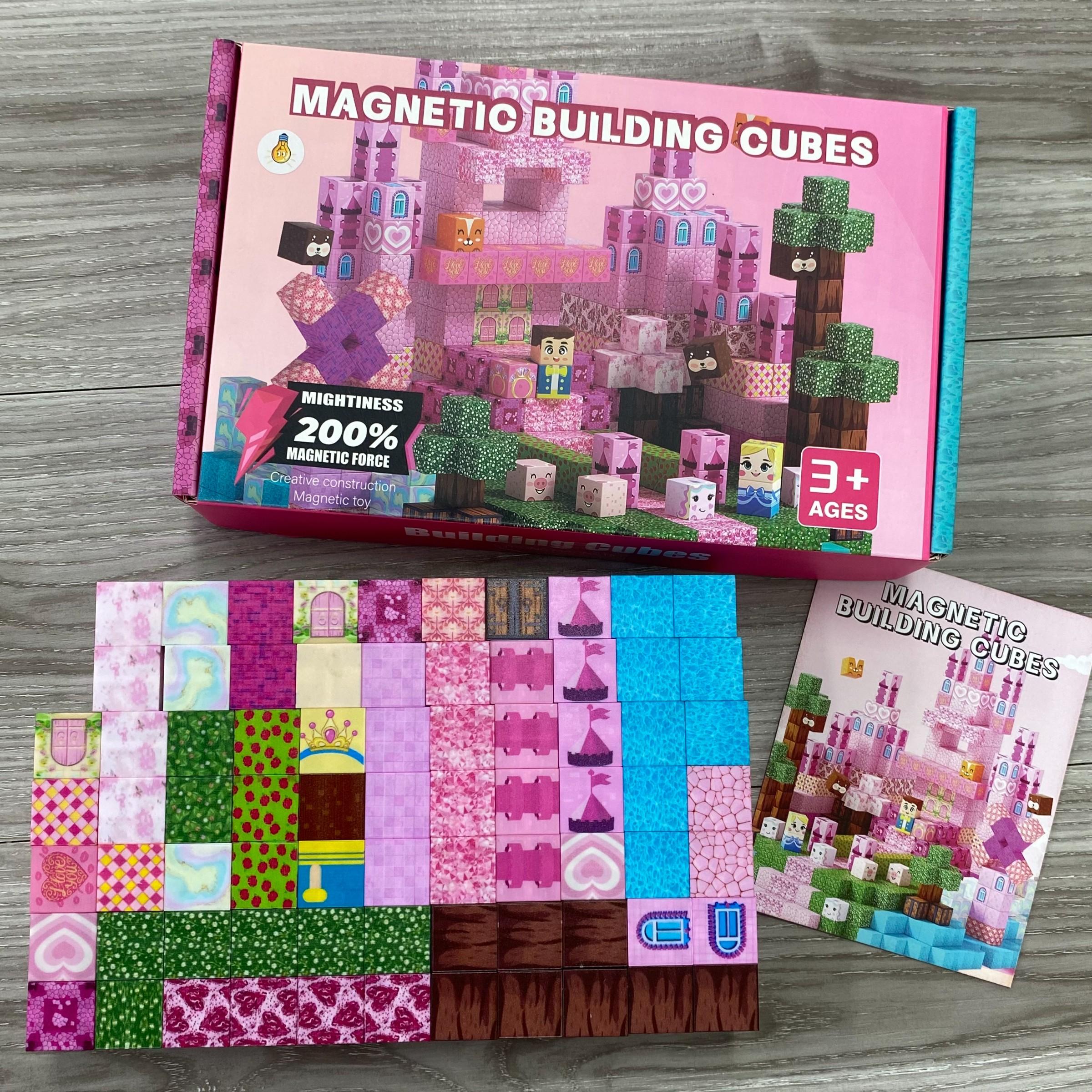 100/150 Pcs Magnetic Building Blocks STEM Montessori Set | Large Chunky Pieces for Easy Grip, Drop-Resistant & Durable | Logical Reasoning & Geometric Construction Skills | Eco-Friendly ABS Material with Portable Storage Box – Preschool Learning Birthday