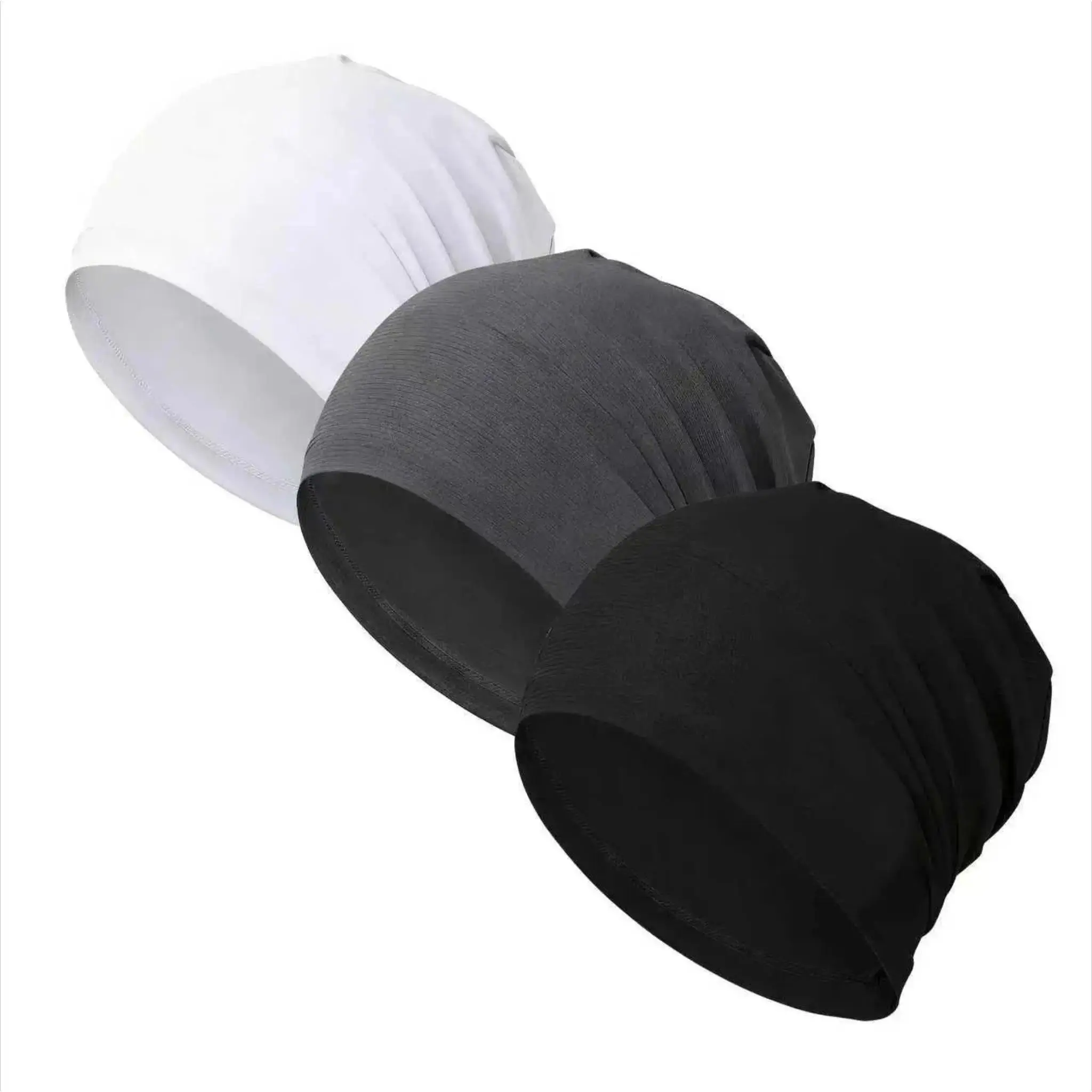 3PCS Lightweight Skull Cap for Men Women, Stretchy Fitted Sports Beanie for Running, Cycling, Travel & Sleep, Breathable Helmet Liner, One Size Fits Most, Ideal Gift for Active Adults