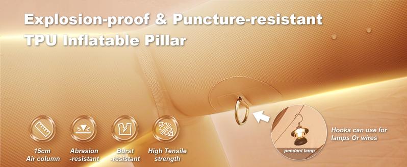 SENLEETO 8-10 Person Instant Cabin Tent - 129 Sq Ft 4-Season Family Tent, 5-Min Setup with Stove Jack Port & Skylight, Waterproof for Camping