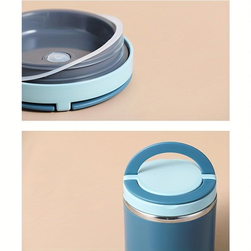 Stainless Steel Lunch Thermos Bottle, Large Capacity 630ML Reusable Food Container, Ideal for Soup & Breakfast, Perfect for School University Office