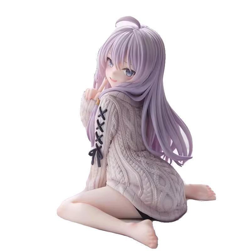 Magical Girl Journey Figure Sweater Yelena Riding Broom Anime Beauty Doll Display Model, High Detail Collectible Statue for Fans