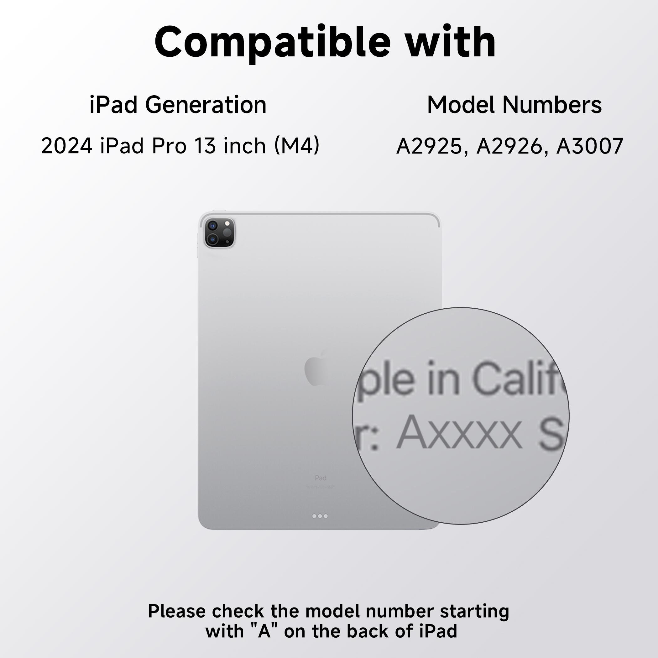 New Y2K Color Keyboard Pink For iPad Pro 12.9/11/10.9/13-inch (M4, 2024/2025) With 360° Rotatable Multi-Touch Trackpad ,Compatible Backlit Keyboard, Pencil Holder,Type-C Charging